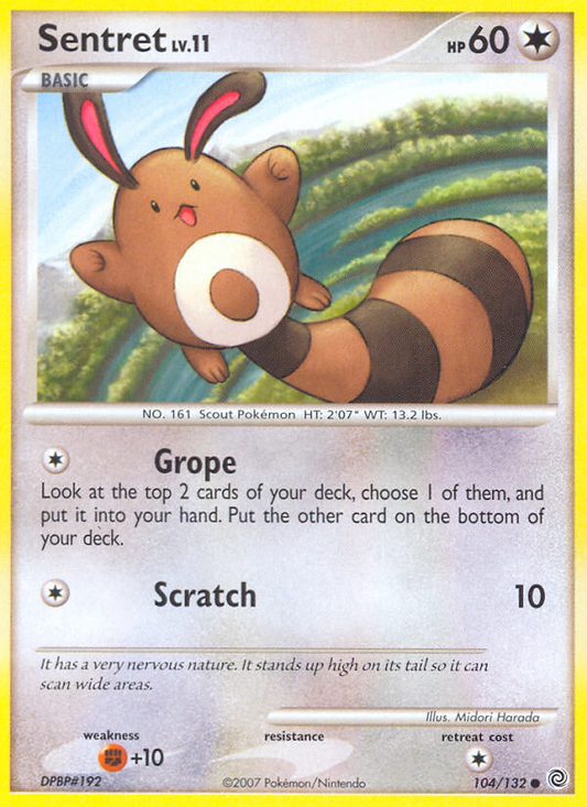 Sentret 104/132 Common | Secret Wonders | Pokemon Card