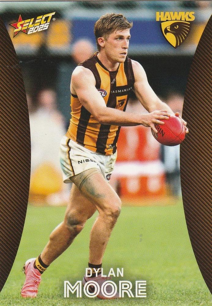 Dylan Moore #105 Hawthorn Hawks | 2025 Select AFL Footy Stars | Trading Card