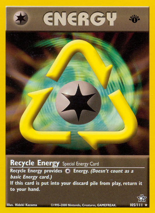 Recycle Energy 105/111 Rare | Neo Genesis | Pokemon Card