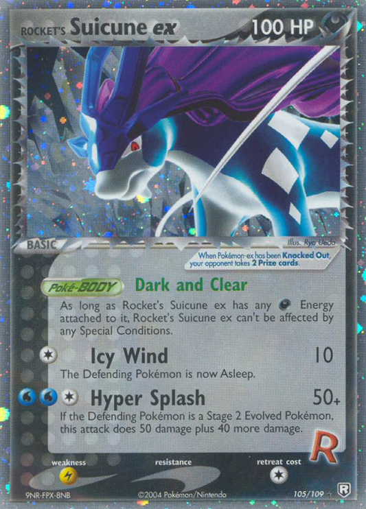 Rocket's Suicune ex 105/109 Rare Holo EX | Team Rocket Returns | Pokemon Card