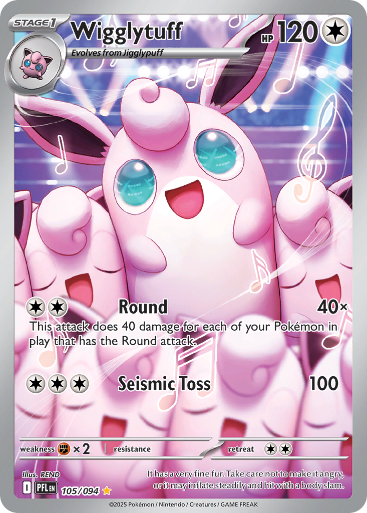 Wigglytuff 105/94 Illustration Rare | Phantasmal Flames | Pokemon Card