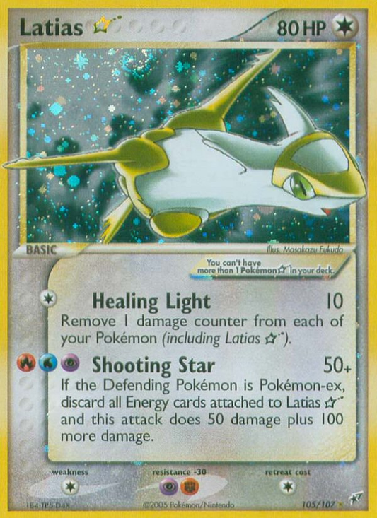 Latias ★ 105/107 Rare Holo Star | Deoxys | Pokemon Card
