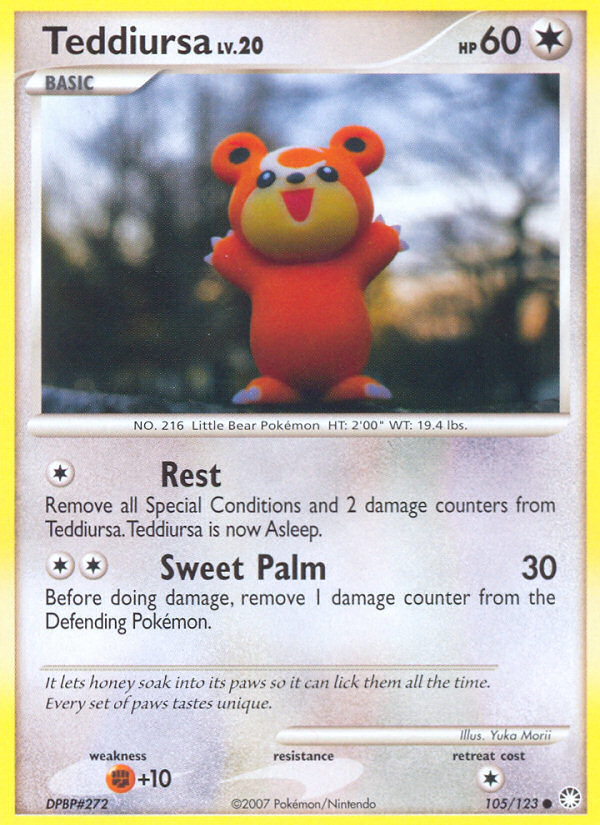 Teddiursa 105/123 Common | Mysterious Treasures | Pokemon Card