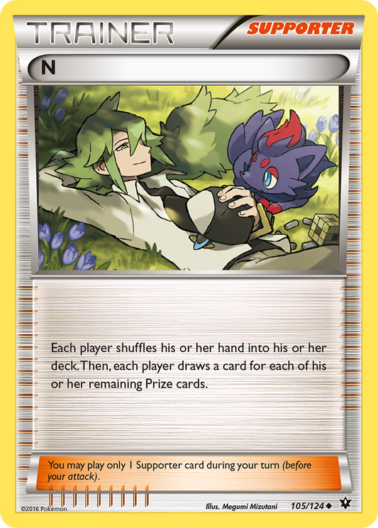 N 105/124 Uncommon | Fates Collide | Pokemon Card