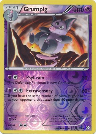 Grumpig 60/149 Reverse Holo | Boundaries Crossed | Pokemon Card