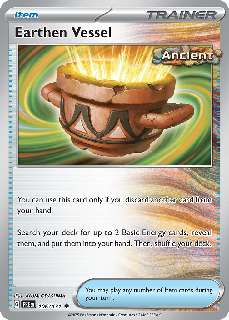 Earthen Vessel 106/131 Uncommon | Prismatic Evolutions | Pokemon Card