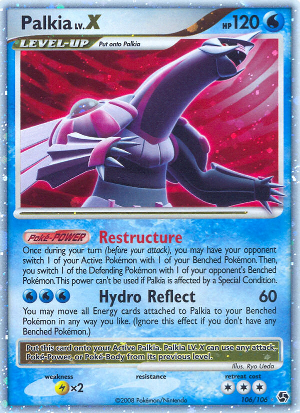 Palkia LV.X 106/106 Rare Holo LV.X | Great Encounters | Pokemon Card