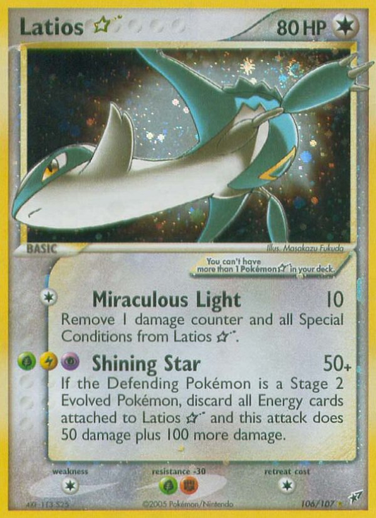 Latios ★ 106/107 Rare Holo Star | Deoxys | Pokemon Card