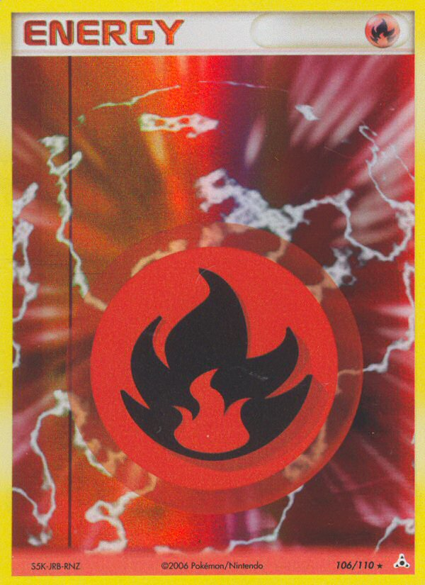 Fire Energy 106/110 Rare Holo | Holon Phantoms | Pokemon Card