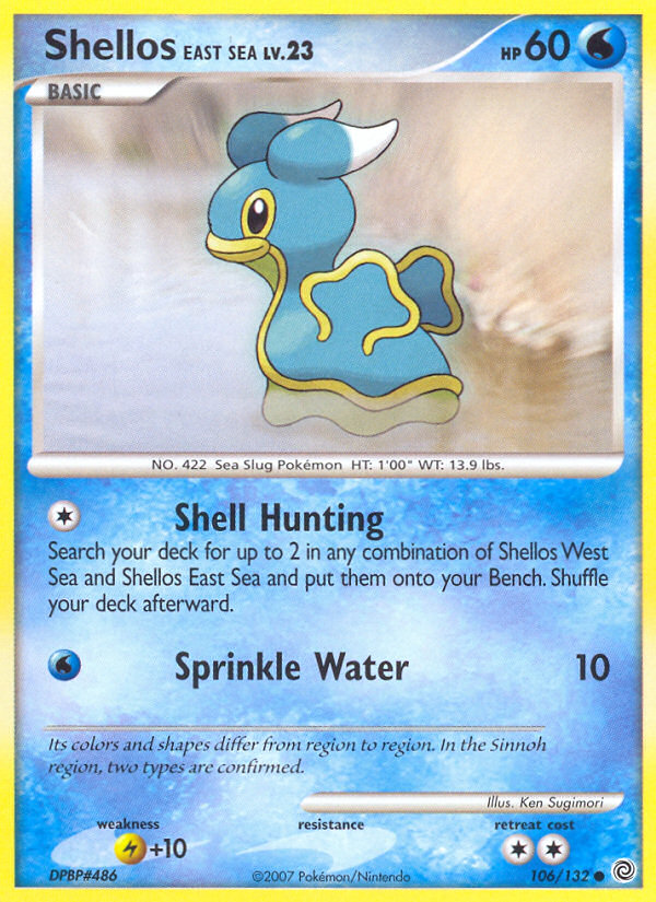 Shellos East Sea 106/132 Common | Secret Wonders | Pokemon Card