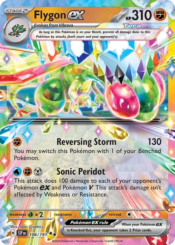 Flygon ex 106/191 Double Rare | Surging Sparks | Pokemon Card