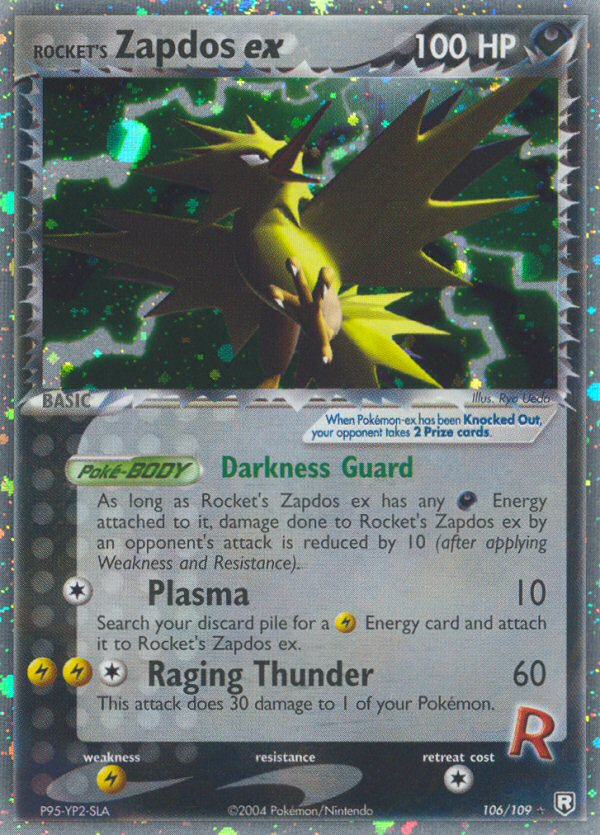 Rocket's Zapdos ex 106/109 Rare Holo EX | Team Rocket Returns | Pokemon Card