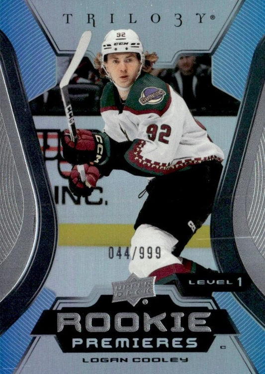 Logan Cooley #107 Arizona Coyotes | 2023-24 Upper Deck Trilogy | NHL Trading Card