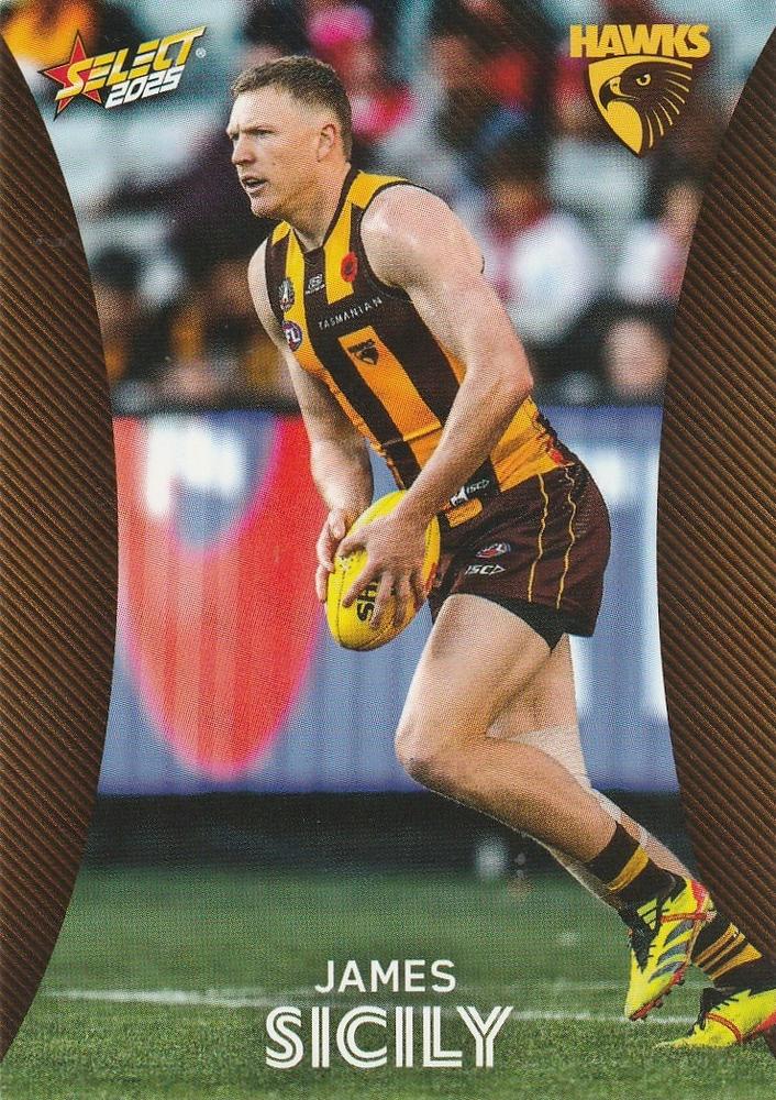 James Sicily #107 Hawthorn Hawks | 2025 Select AFL Footy Stars | Trading Card