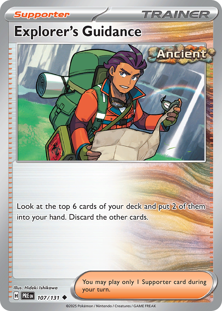 Explorer's Guidance 107/131 Uncommon | Prismatic Evolutions | Pokemon Card