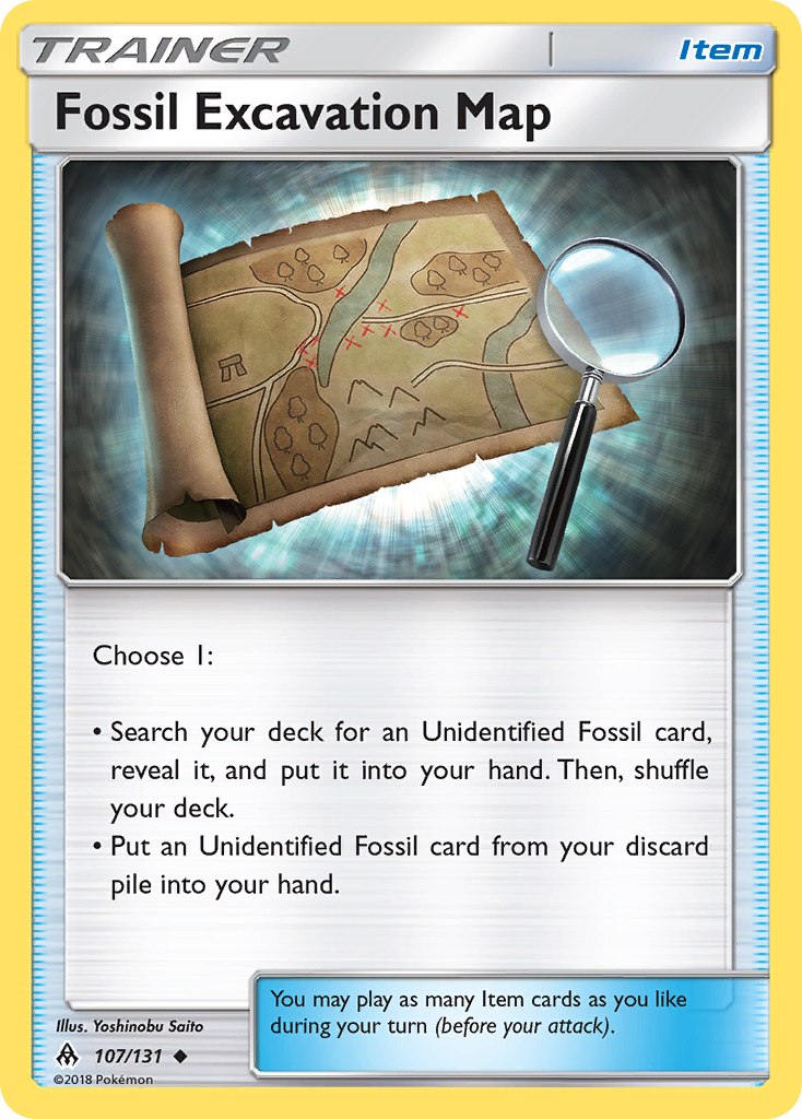 Fossil Excavation Map 107/131 Uncommon | Forbidden Light