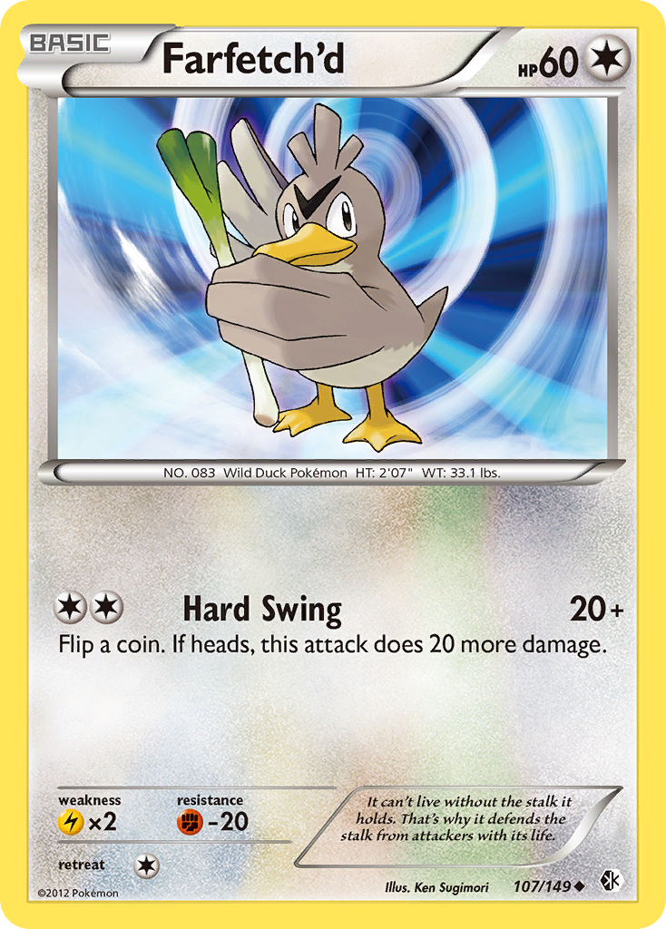 Farfetch'd 107/149 Uncommon | Boundaries Crossed | Pokemon Card