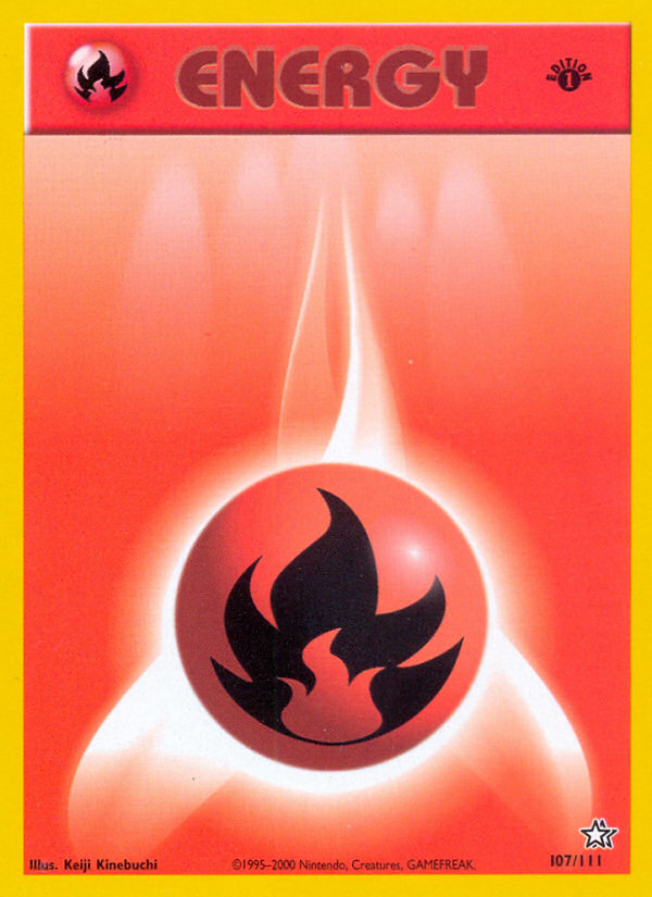 Fire Energy 107/111 | Neo Genesis | Pokemon Card