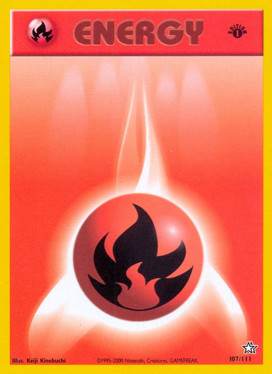 Fire Energy 107/111 | Neo Genesis | Pokemon Card