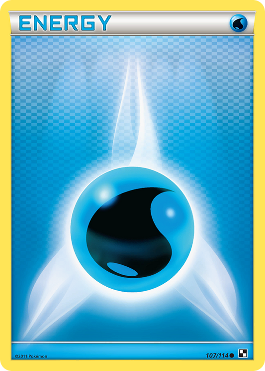Water Energy 107/114 Common | Black & White | Pokemon Card