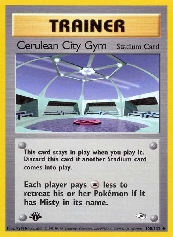 Cerulean City Gym 108/132 Uncommon | Gym Heroes | Pokemon Card