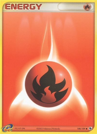 Fire Energy 108/109 Common | Ruby & Sapphire | Pokemon Card