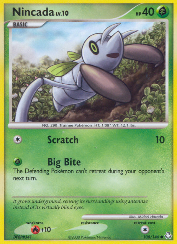 Nincada 108/146 Common | Legends Awakened | Pokemon Card