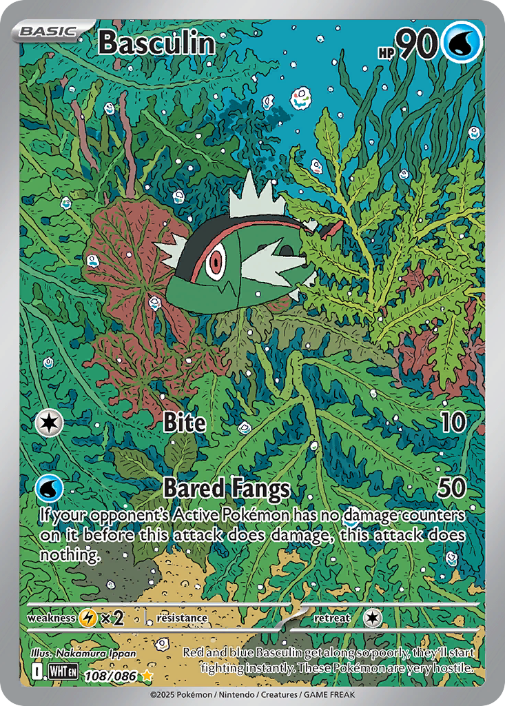 Basculin 108/86 Illustration Rare | White Flare | Pokemon Card