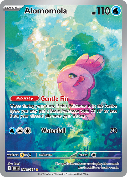 Alomomola 108/86 Illustration Rare | Black Bolt | Pokemon Card