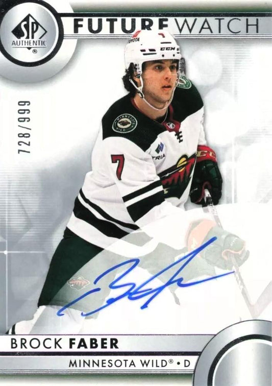 Brock Faber #109 Minnesota Wild | 2023-24 SP Authentic | NHL Trading Card