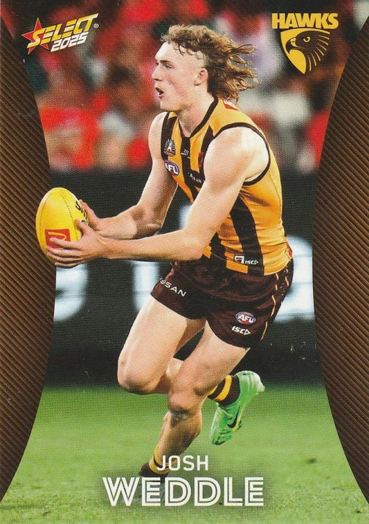Josh Weddle #109 Hawthorn Hawks | 2025 Select AFL Footy Stars | Trading Card