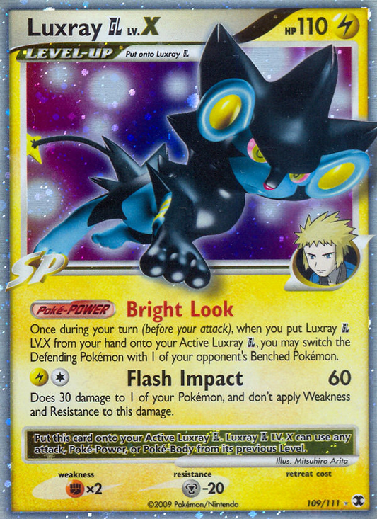 Luxray GL LV.X 109/111 Rare Holo LV.X | Rising Rivals | Pokemon Card