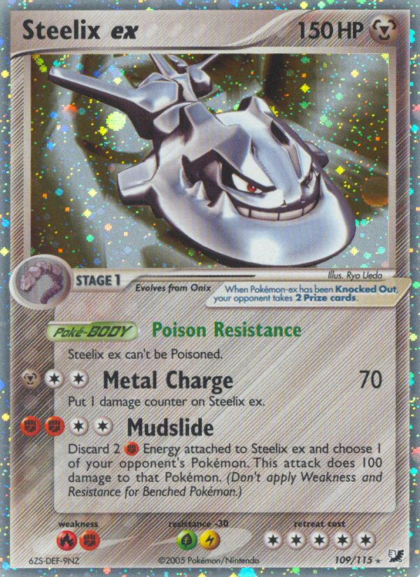 Steelix ex 109/115 Rare Holo EX | Unseen Forces | Pokemon Card