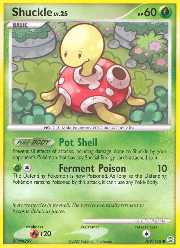 Shuckle 109/132 Common | Secret Wonders | Pokemon Card