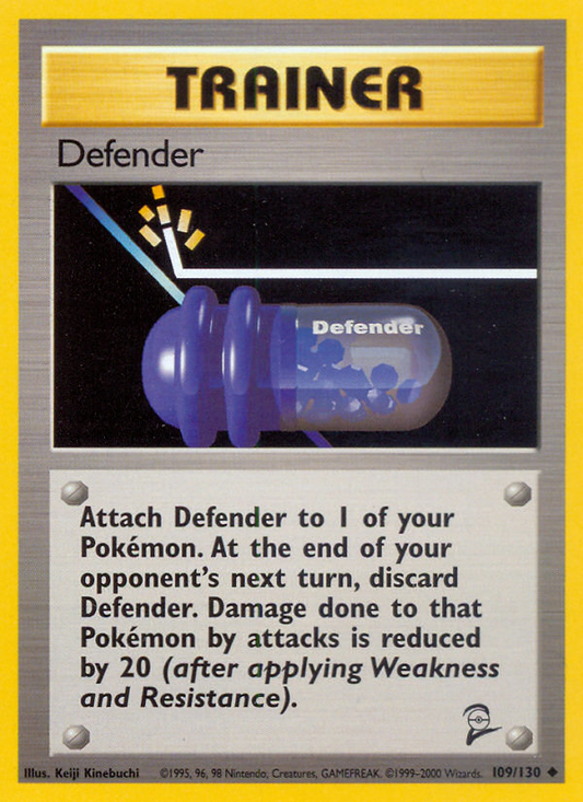 Defender 109/130 Uncommon | Base Set 2 | Pokemon Card