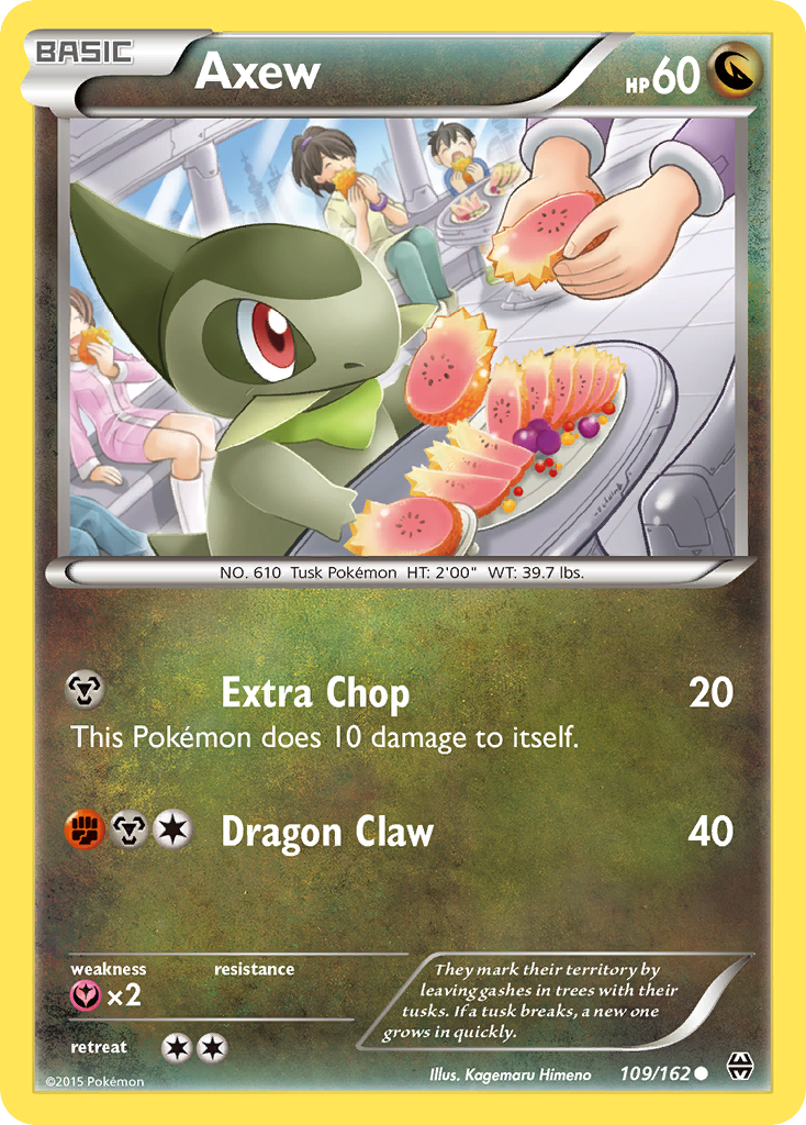 Axew 109/162 Common | BREAKthrough | Pokemon Card