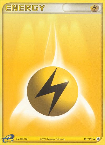 Lightning Energy 109/109 Common | Ruby & Sapphire | Pokemon Card