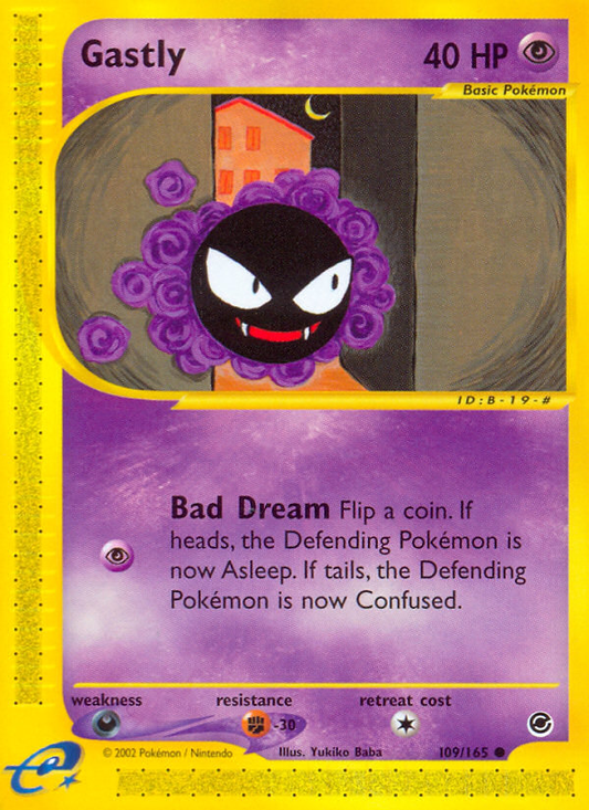 Gastly 109/165 Common | Expedition Base Set | Pokemon Card