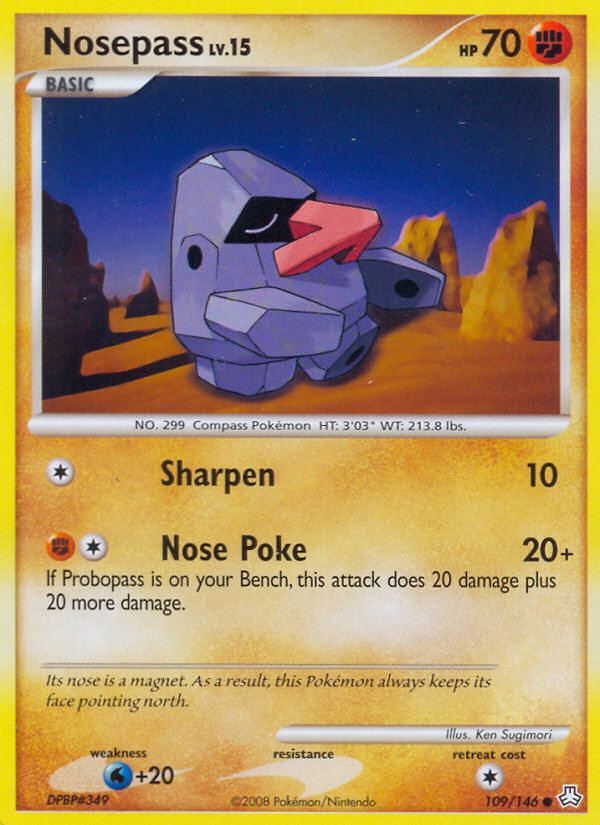 Nosepass 109/146 Common | Legends Awakened | Pokemon Card