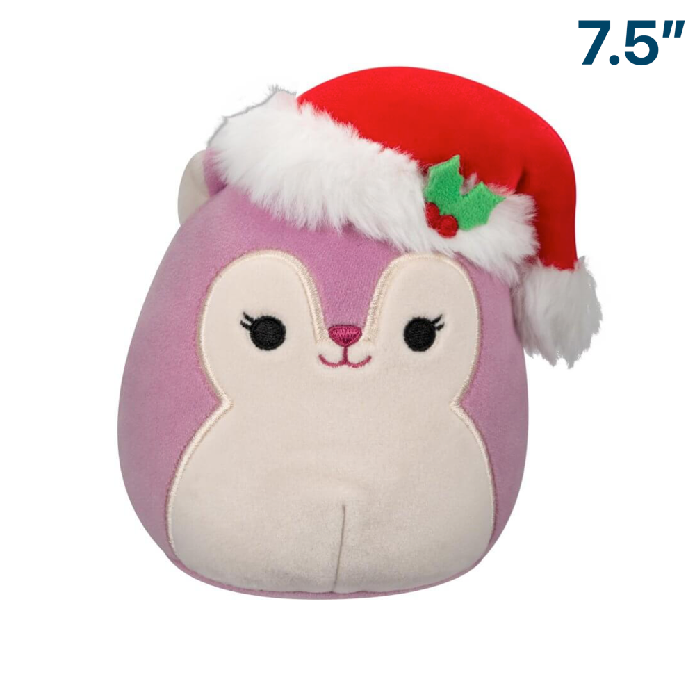 Allina the Squirrel with Hat ~ Holiday 7.5" Squishmallow Plush