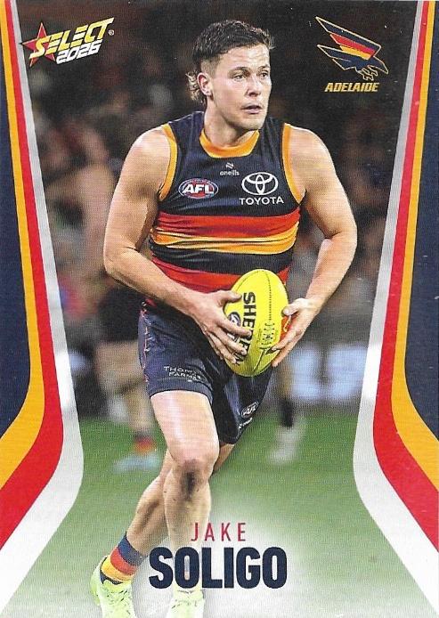 Jake Soligo #10 Adelaide Crows | 2026 Select AFL Footy Stars | Trading Card