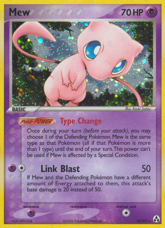 Mew 10/92 Rare Holo | Legend Maker | Pokemon Card