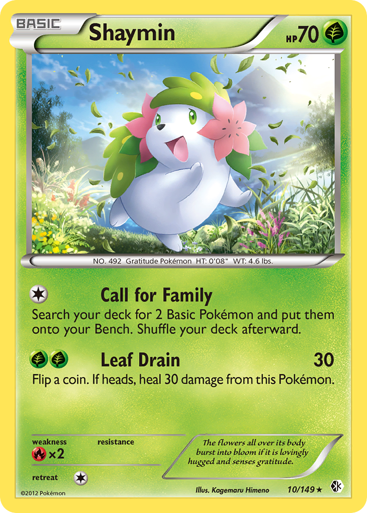 Shaymin 10/149 Rare | Boundaries Crossed | Pokemon Card