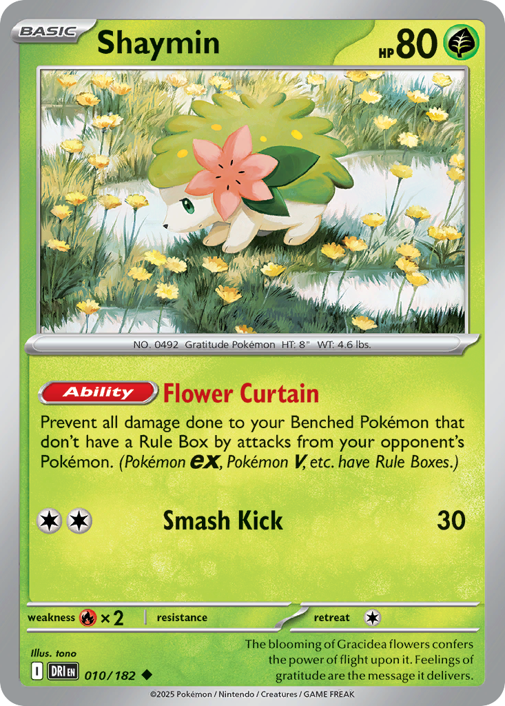 Shaymin 10/182 Uncommon | Destined Rivals | Pokemon Card
