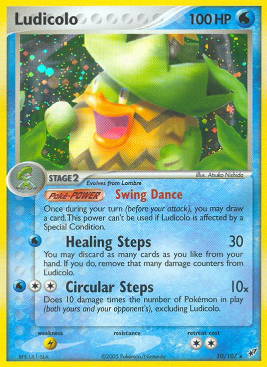 Ludicolo 10/107 Rare Holo | Deoxys | Pokemon Card