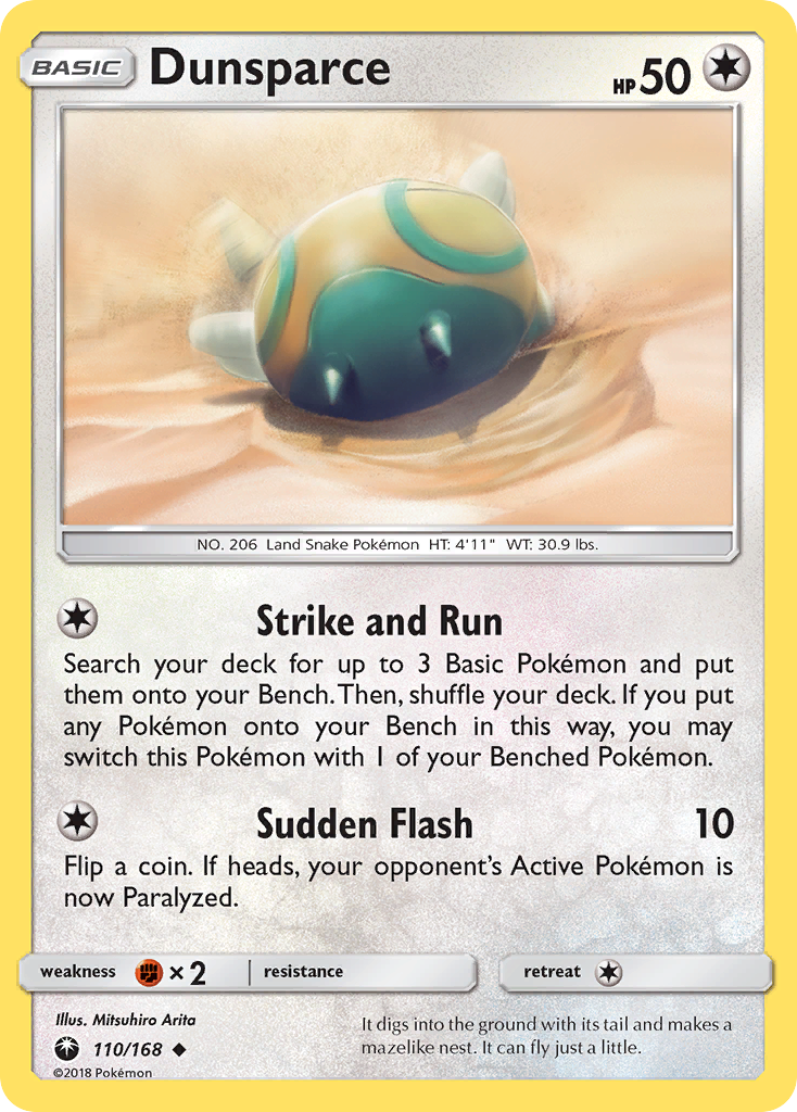 Dunsparce 110/168 Uncommon | Celestial Storm | Pokemon Card