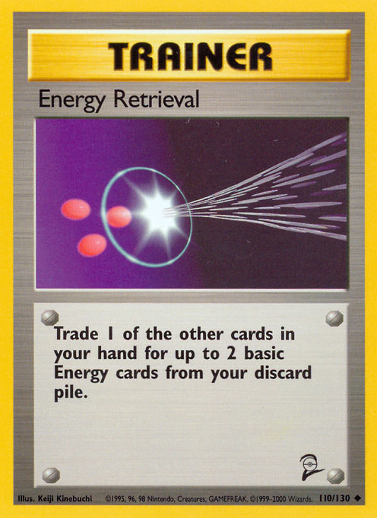 Energy Retrieval 110/130 Uncommon | Base Set 2 | Pokemon Card