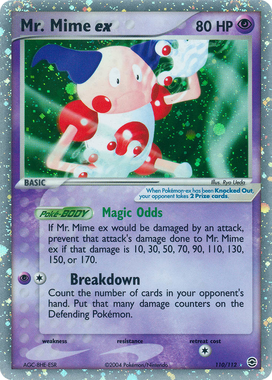 Mr. Mime ex 110/112 Rare Holo EX | FireRed & LeafGreen | Pokemon Card