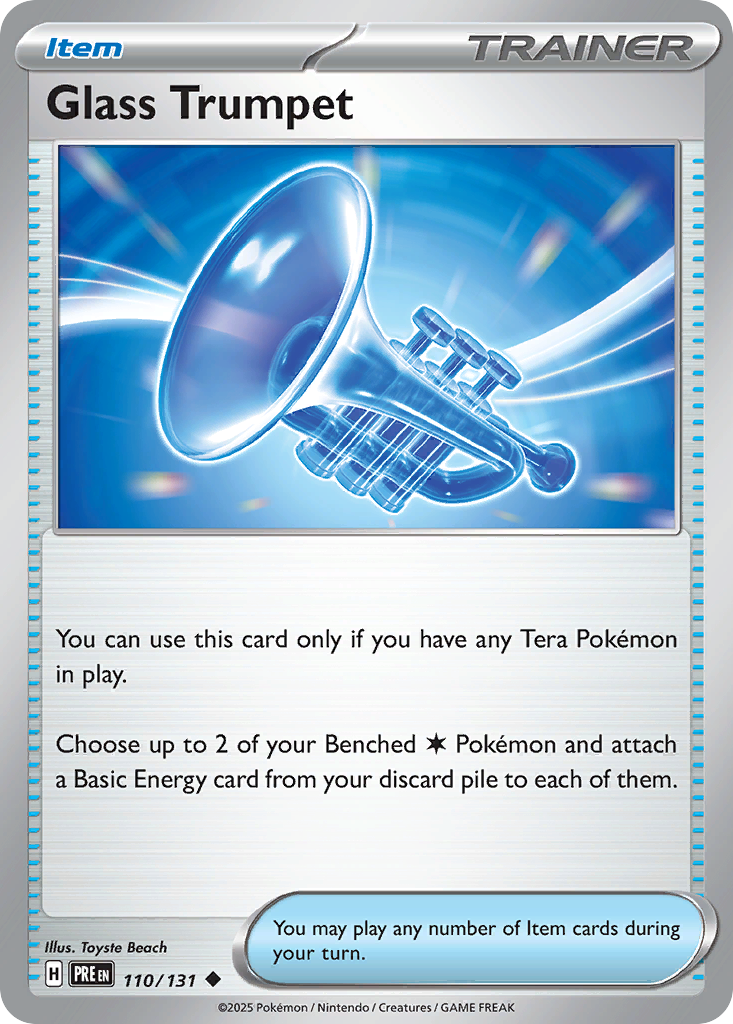 Glass Trumpet 110/131 Uncommon | Prismatic Evolutions | Pokemon Card