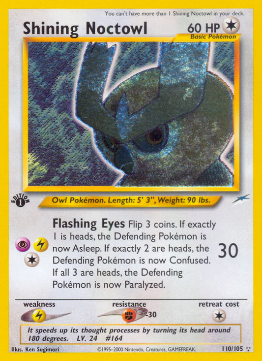 Shining Noctowl 110/105 Rare Shining | Neo Destiny | Pokemon Card